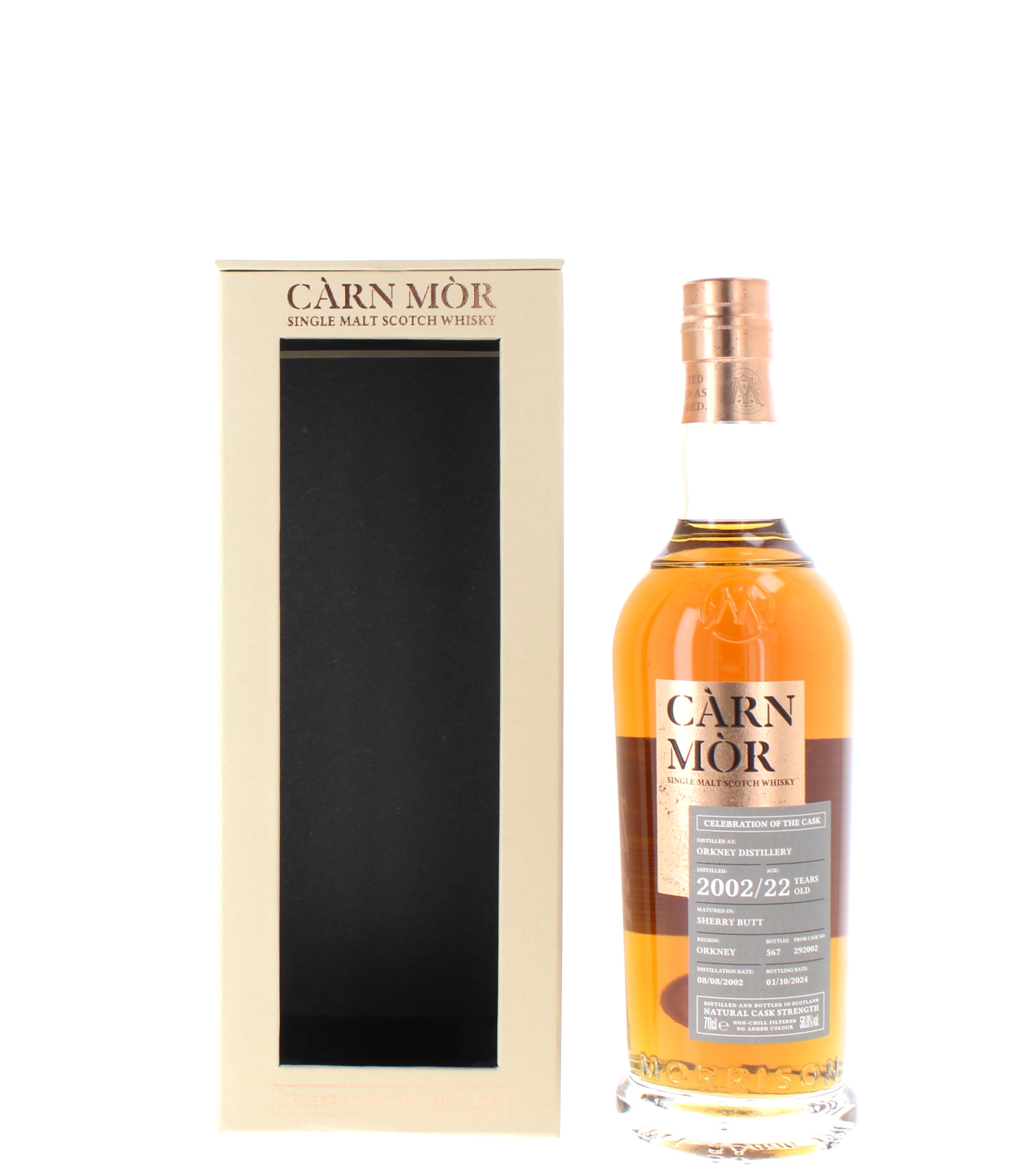 Carn Mor Orkney 22 Year Old 2002 Single Malt - 70cl 56.9%
