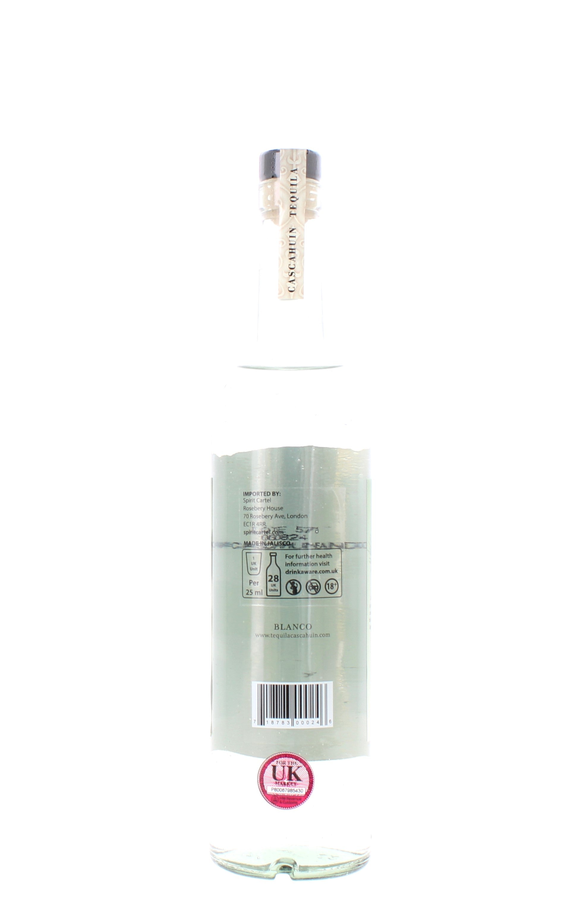 Cascahuin Tequila Blanco - 70cl 40%