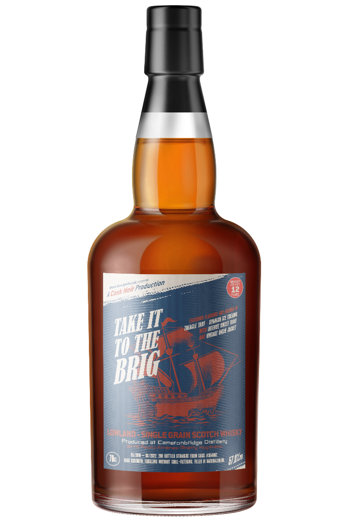 Cameronbridge 12 Year Old Cask Noir Take it to The Brig Single Grain Scotch Whisky - 70cl 57.0%