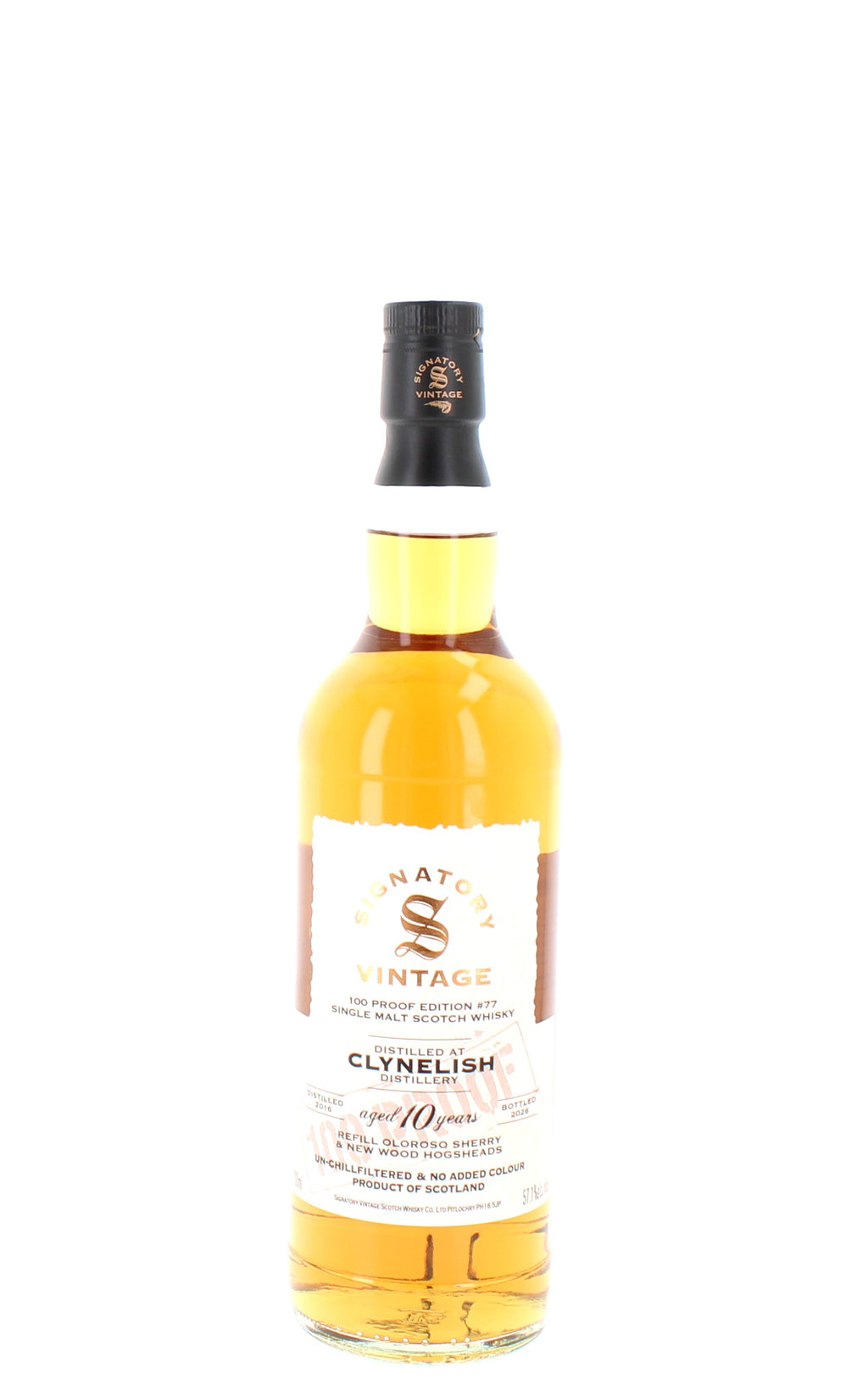 Clynelish 10 Year Old 2016 100 Proof Edition #77 Single Malt - 70cl 57.1%