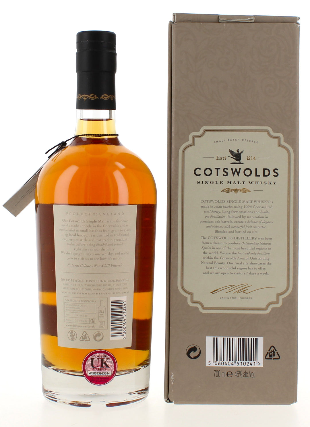 Cotswolds Inaugural Release Batch 01-2017 - 70cl 46%