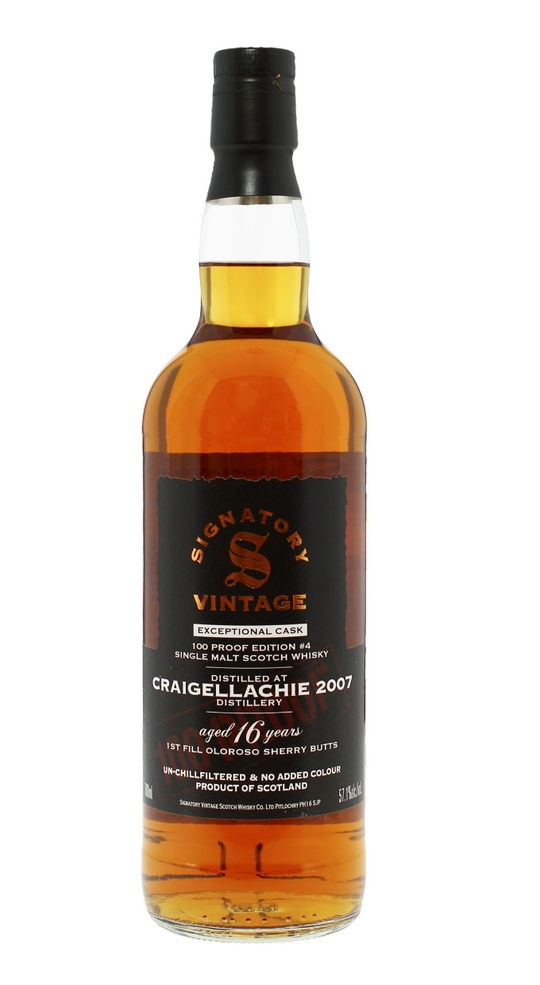 Craigellachie 2007 16 Year Old Signatory Exceptional Cask Edition 4 - 70cl 57.1%