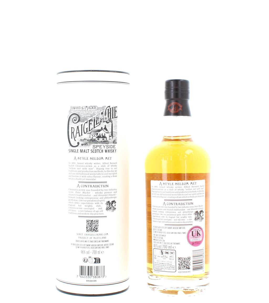 Craigellachie 19 Year Old Speyside Single Malt - 70cl 46%