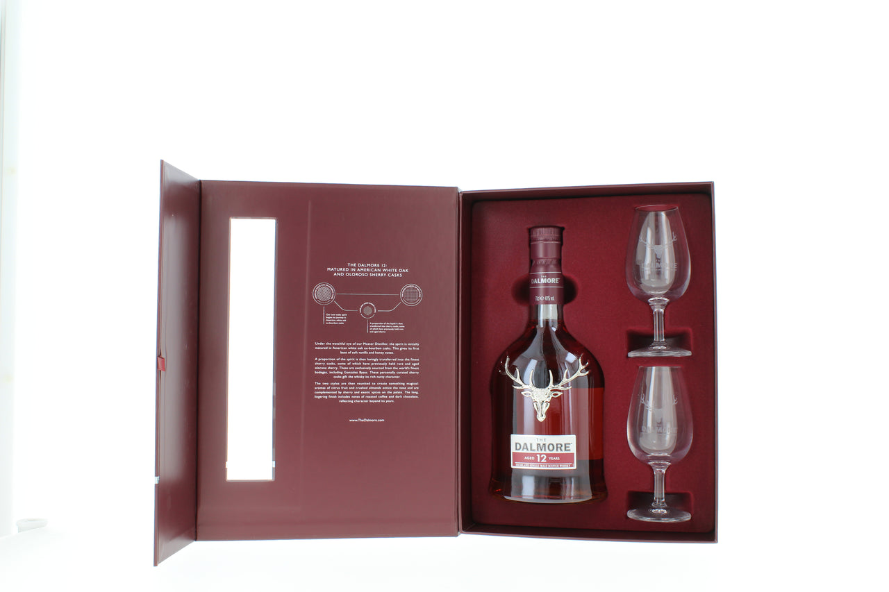 The Dalmore 12 Year Old Single Malt Whisky Premium Gift Pack - 70cl 40%