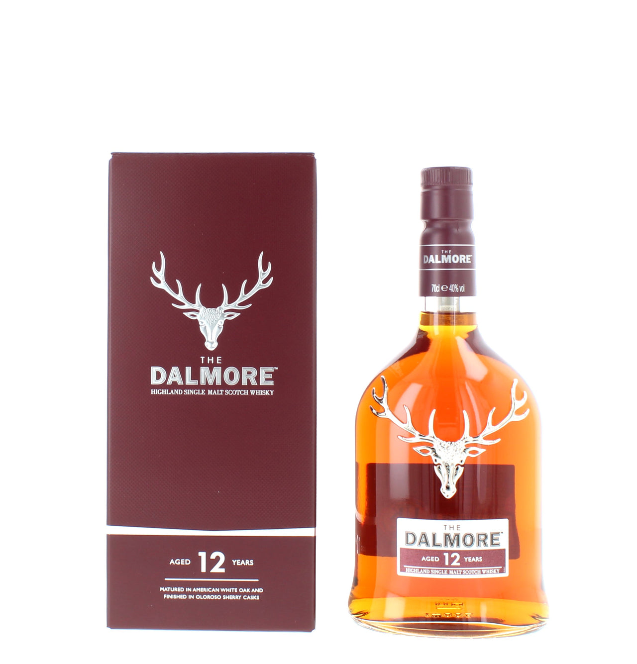 Dalmore 12 Year Old Highland Single Malt Scotch Whisky - 70cl 40% x20 Bottles with Free Engraving