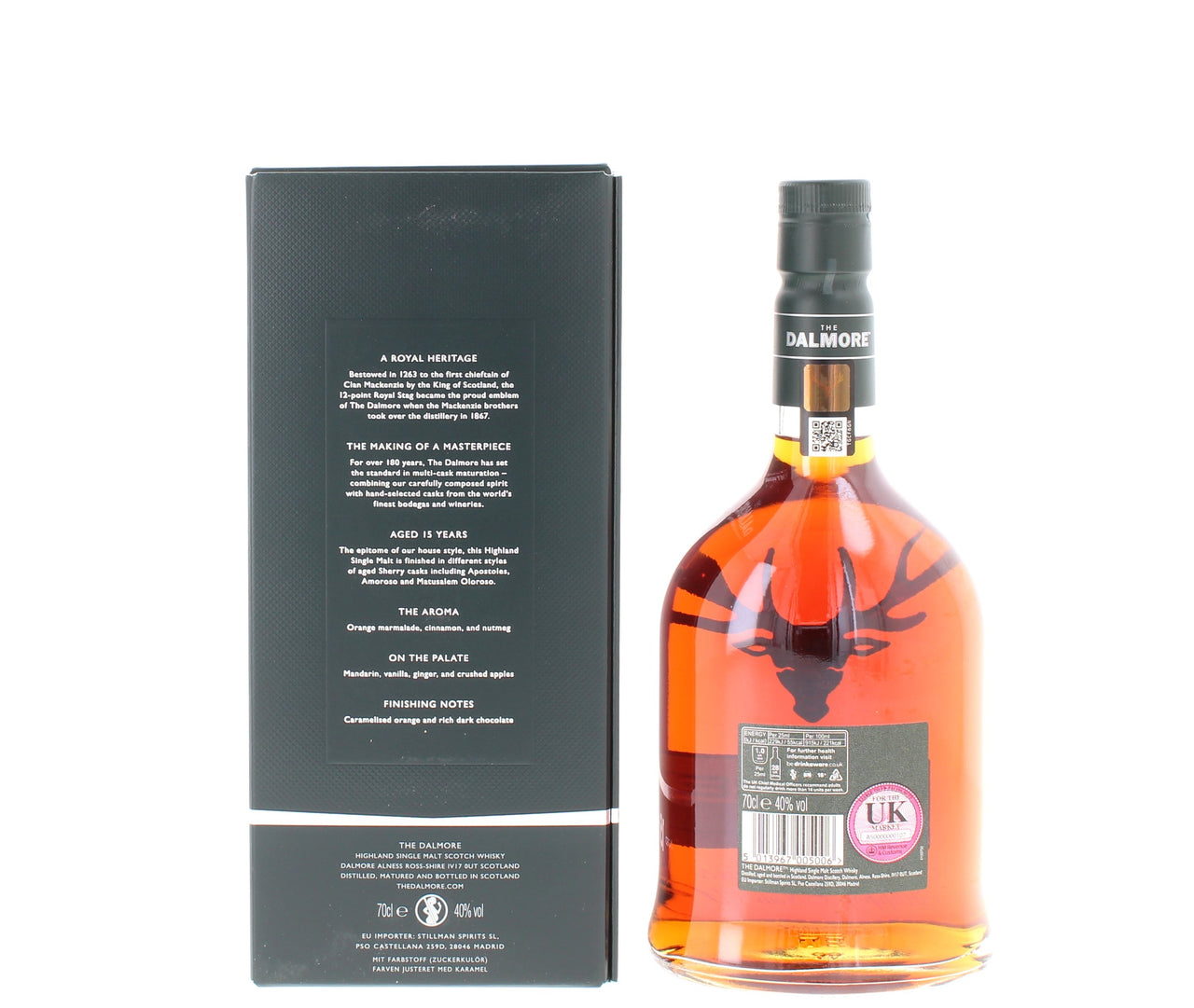 Dalmore 15 Year Old Single Malt 70cl 40% - Engraving of Merry Christmas & Happy New Year