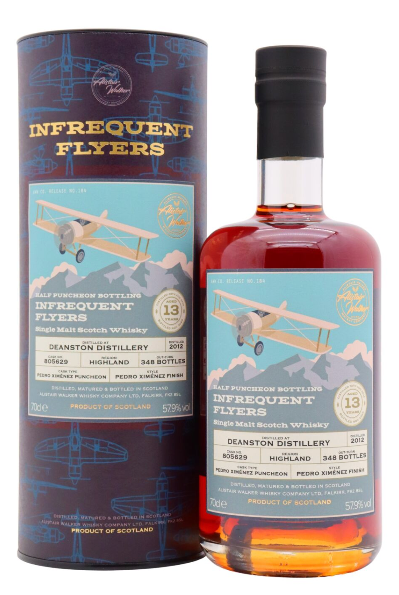 Deanston 13 Year Old 2012 Infrequent Flyers PX Cask Single Malt - 70cl 57.9%