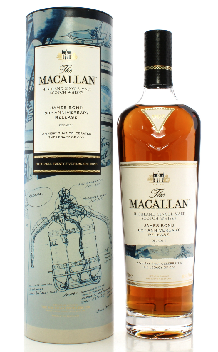 Macallan James Bond 60th Anniversary Release Decade I 70cl 43.7%