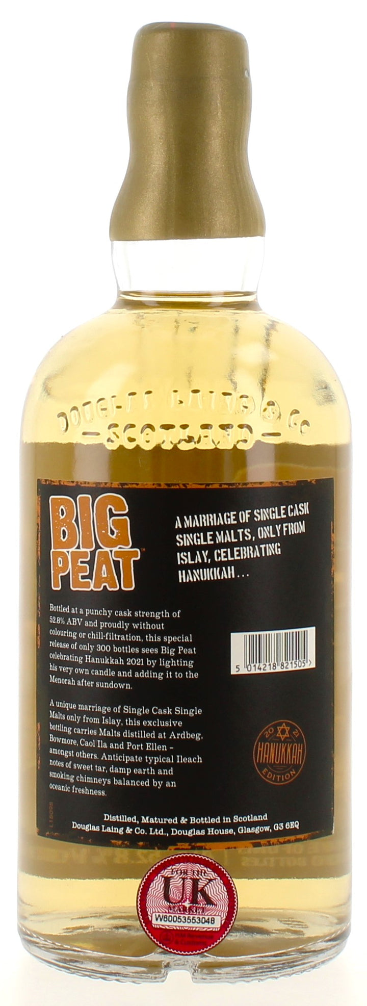 Douglas Laing's Big Peat - Hanukkah 2021 Limited Edition - 70cl 52.8%