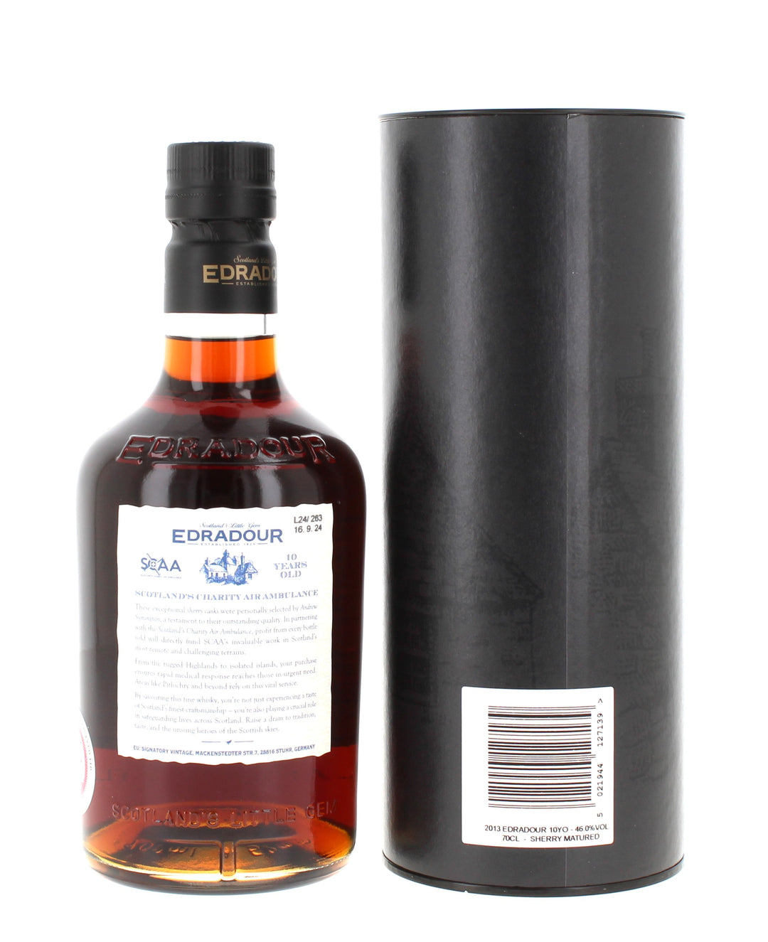 Edradour 10 Year Old 2013 SCAA Charity Bottle Single Malt - 70cl 46%