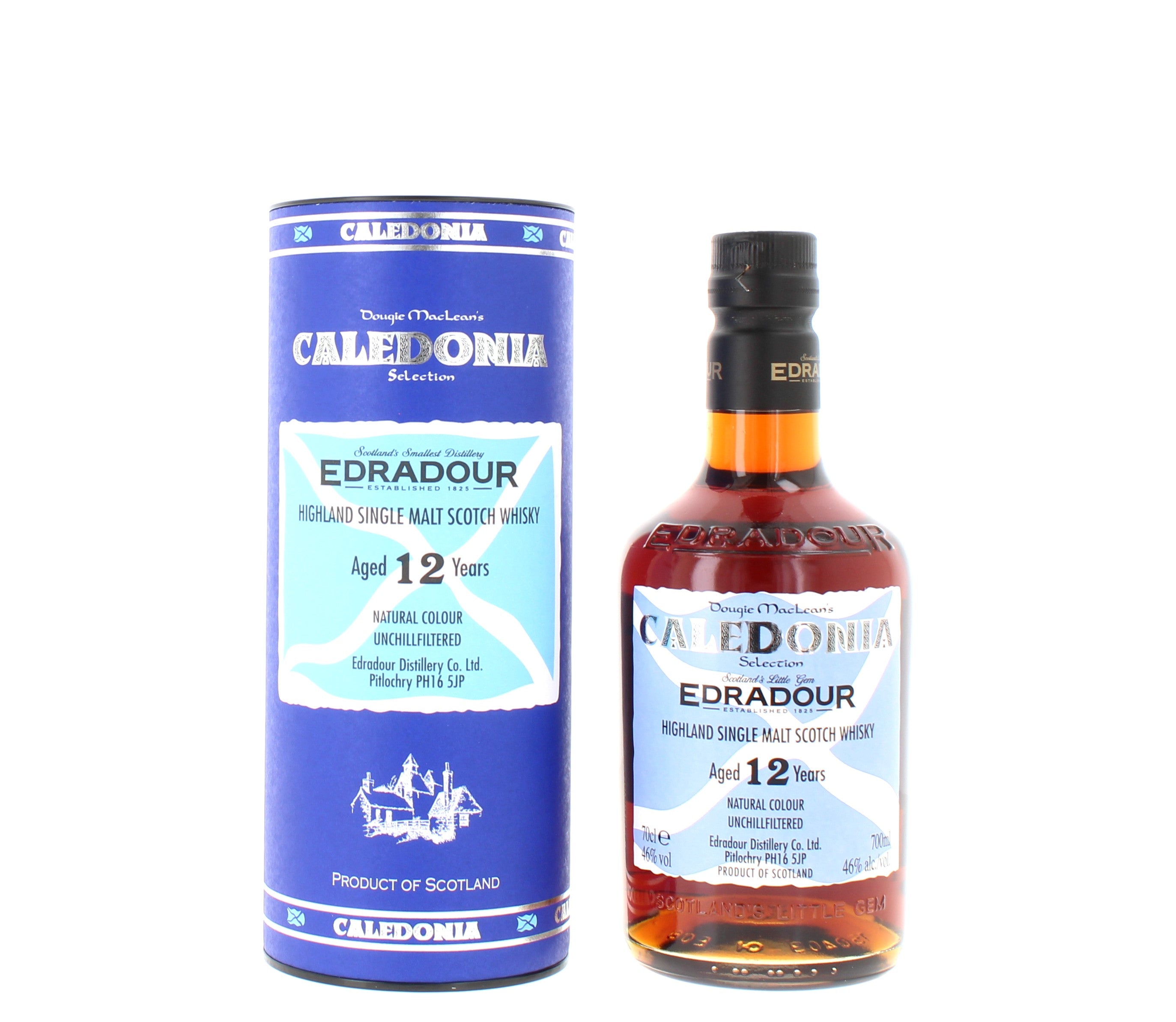 Edradour 12 Year Old  Caledonia GenEx Single Malt - 70cl 46%