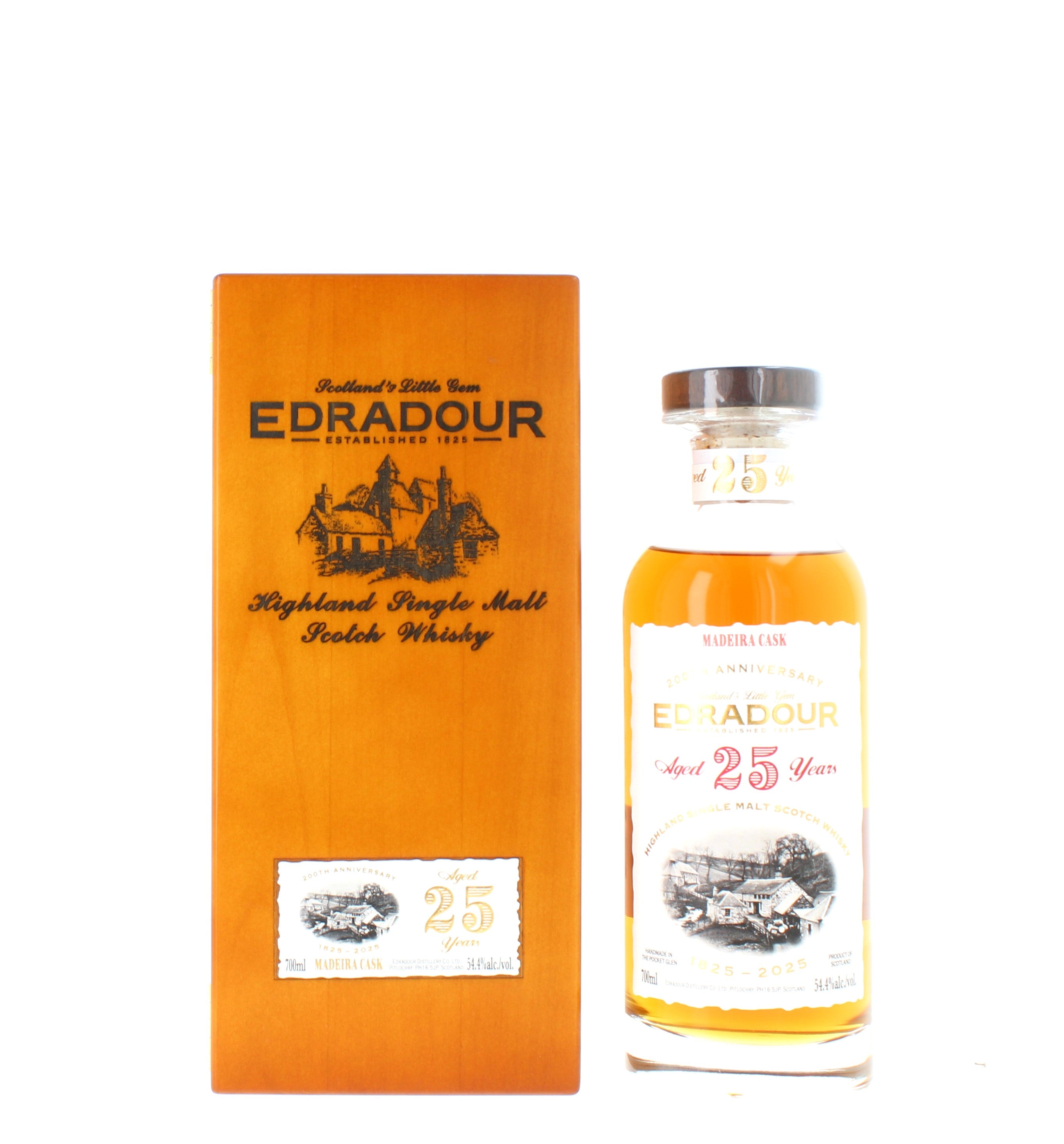 Edradour 25 Year Old 1999 200th Anniversary Single Madeira Cask #903 Whisky - 70cl 54.4% ABV
