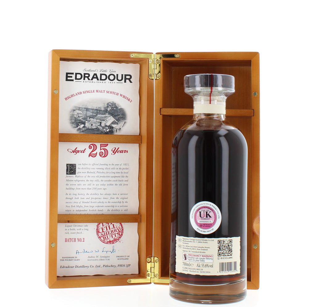Edradour 25 Year Old Batch 2 Single Malt - 70cl 55.6%