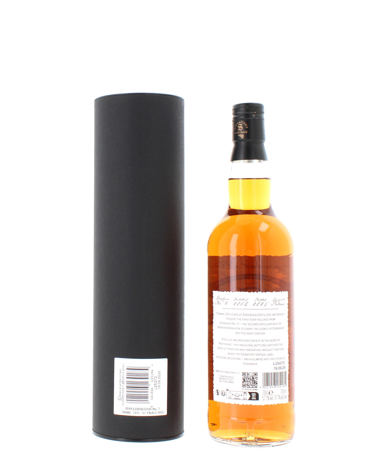 Edradour No.2 7 Year Old Inaugural Release 200th Anniversary - 70cl 57.1%