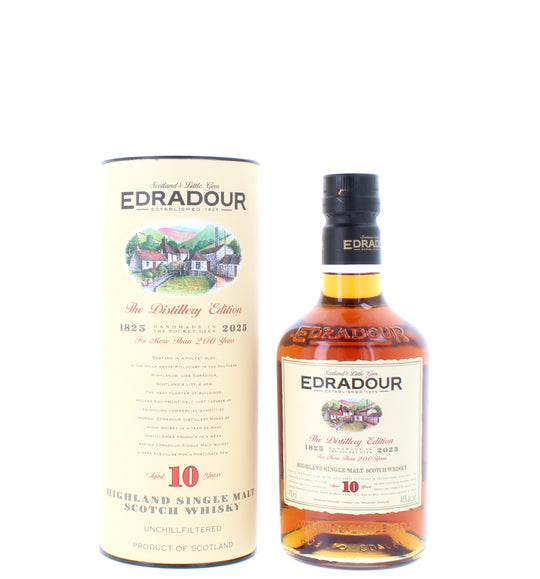 Edradour 10 Year Old Single Malt Scotch Whisky - 70cl 46%