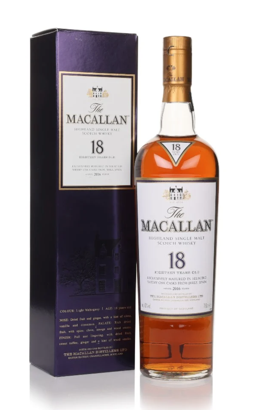 ウイスキー The Macallan 18 Years Old 2016 Release Macallan 18 year old 2016 Annual Release Whisky 75cl – The Really