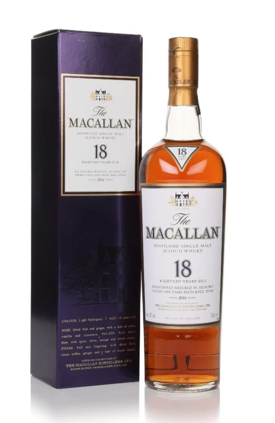 Macallan 18 year old 2016 Annual Release Whisky 75cl