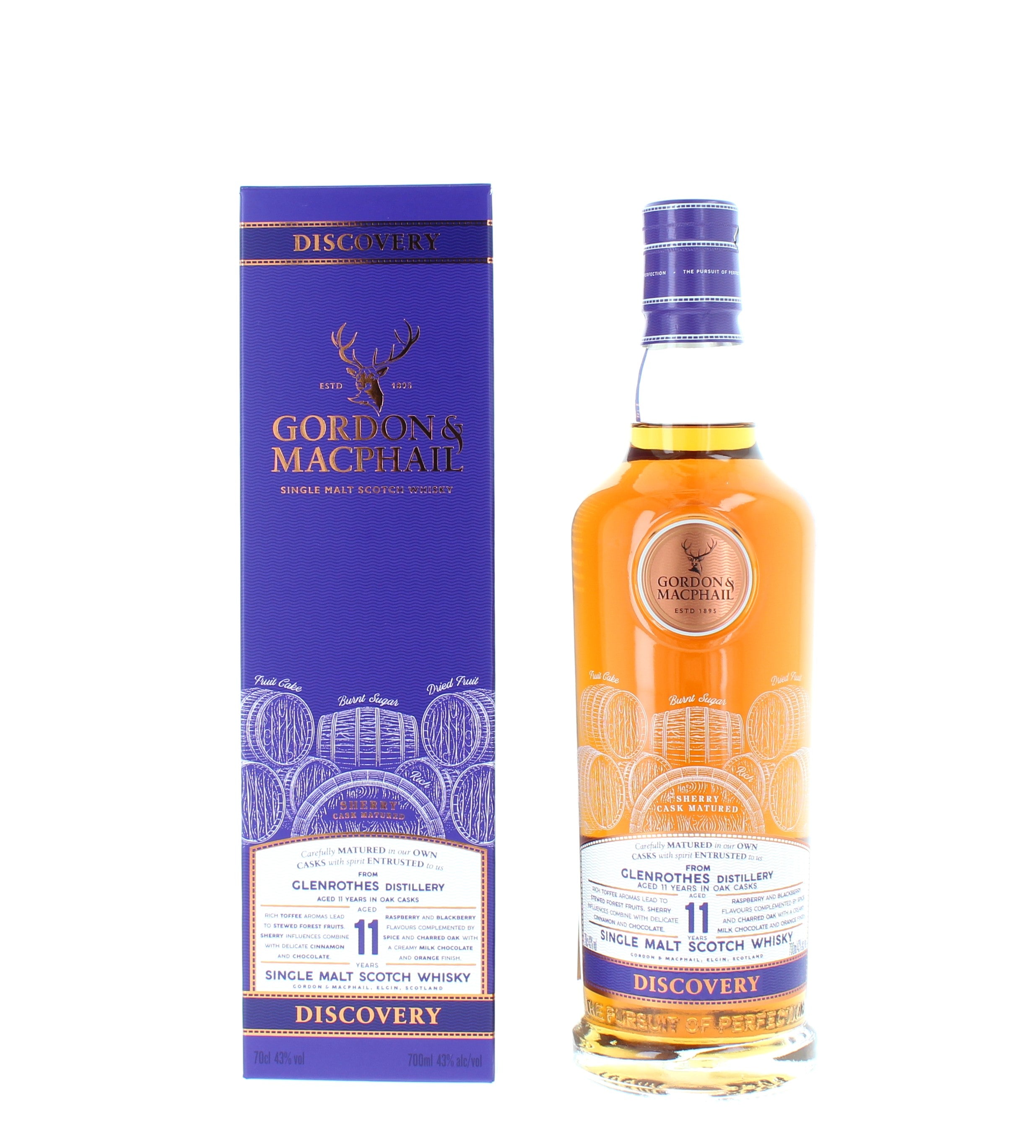 Glenrothes 11 Year Old Discovery Gordon & MacPhail Single Malt Scotch Whisky - 70cl 43%