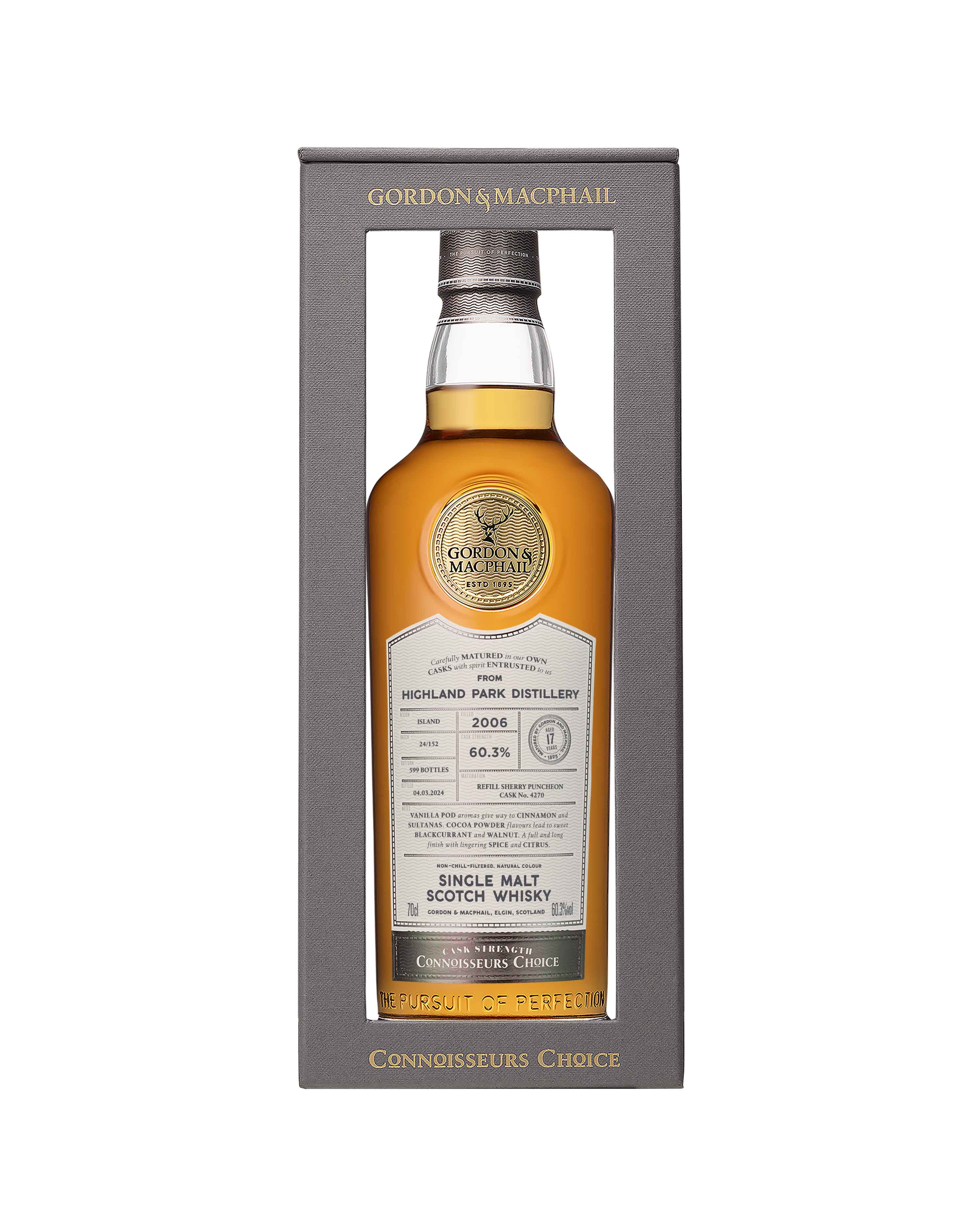 Highland Park 2006 17 year old Connoisseurs Choice (G&M) Cask #4270 70cl 60.3%