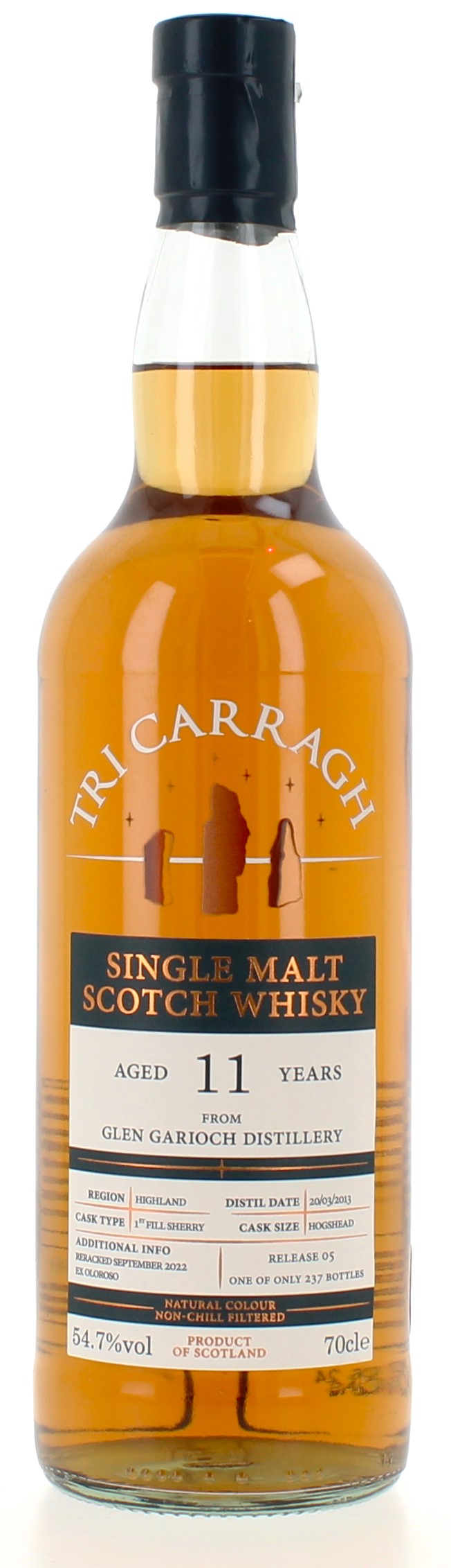 Tri Carragh Glen Garioch 11 Year Old - 70cl 54.7%