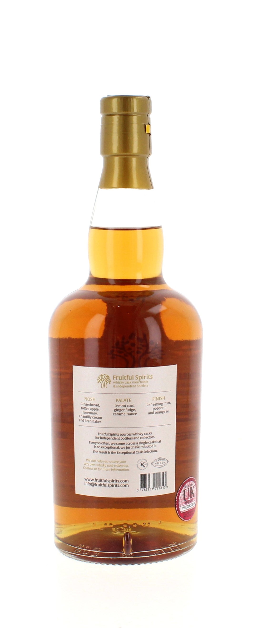 Fruitful Spirits Glen Garioch 13 Year Old Cask No. 2072 - 70cl 51.2%