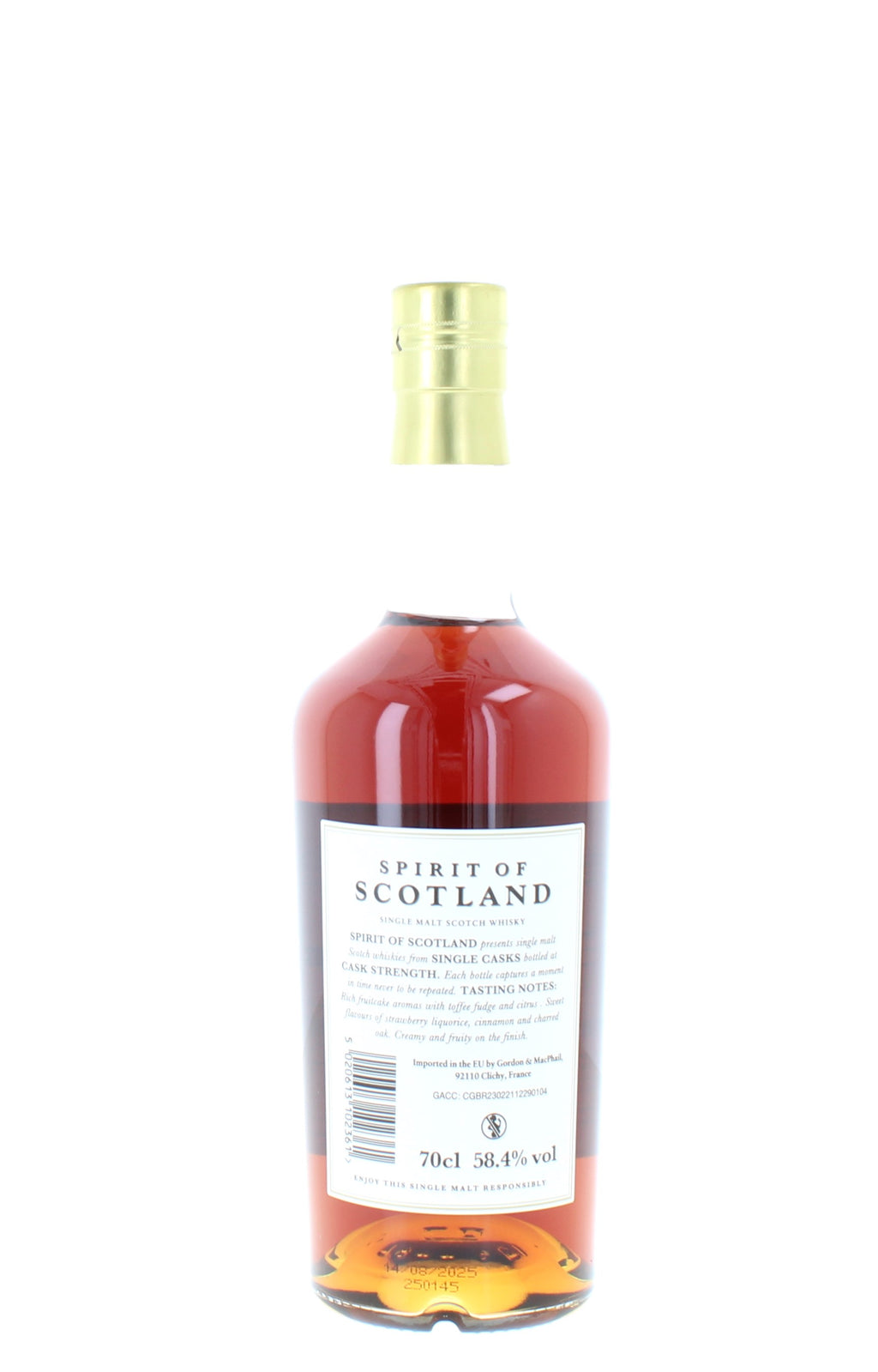 Glen Grant 14 Year Old Spirit Of Scotland  2010 Single Malt - 70cl 58.4%