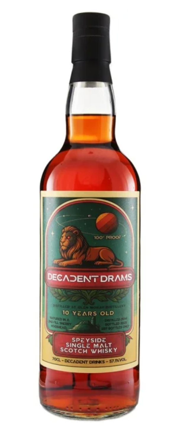 Glen Moray 10 Year Old 2014 Decadent Drams (Decadent Drinks) - 70cl 57.1%