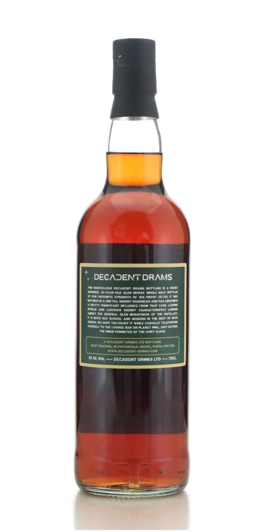 Glen Moray 10 Year Old 2014 Decadent Drams (Decadent Drinks) - 70cl 57.1%