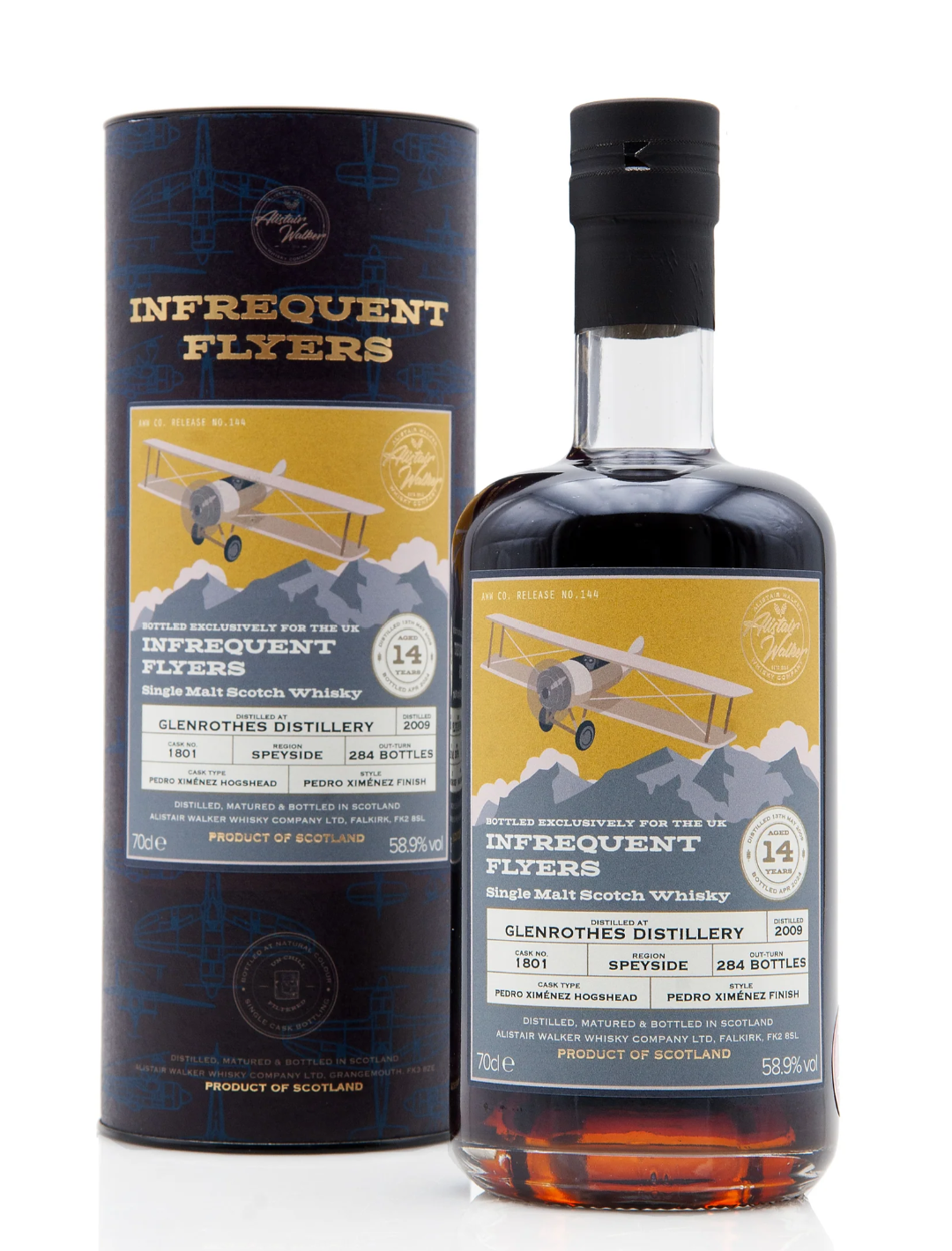 Glenrothes 14 Year Old 2009 Infrequent Flyers PX cask Single Malt Scotch Whisky - 70cl 58.9%