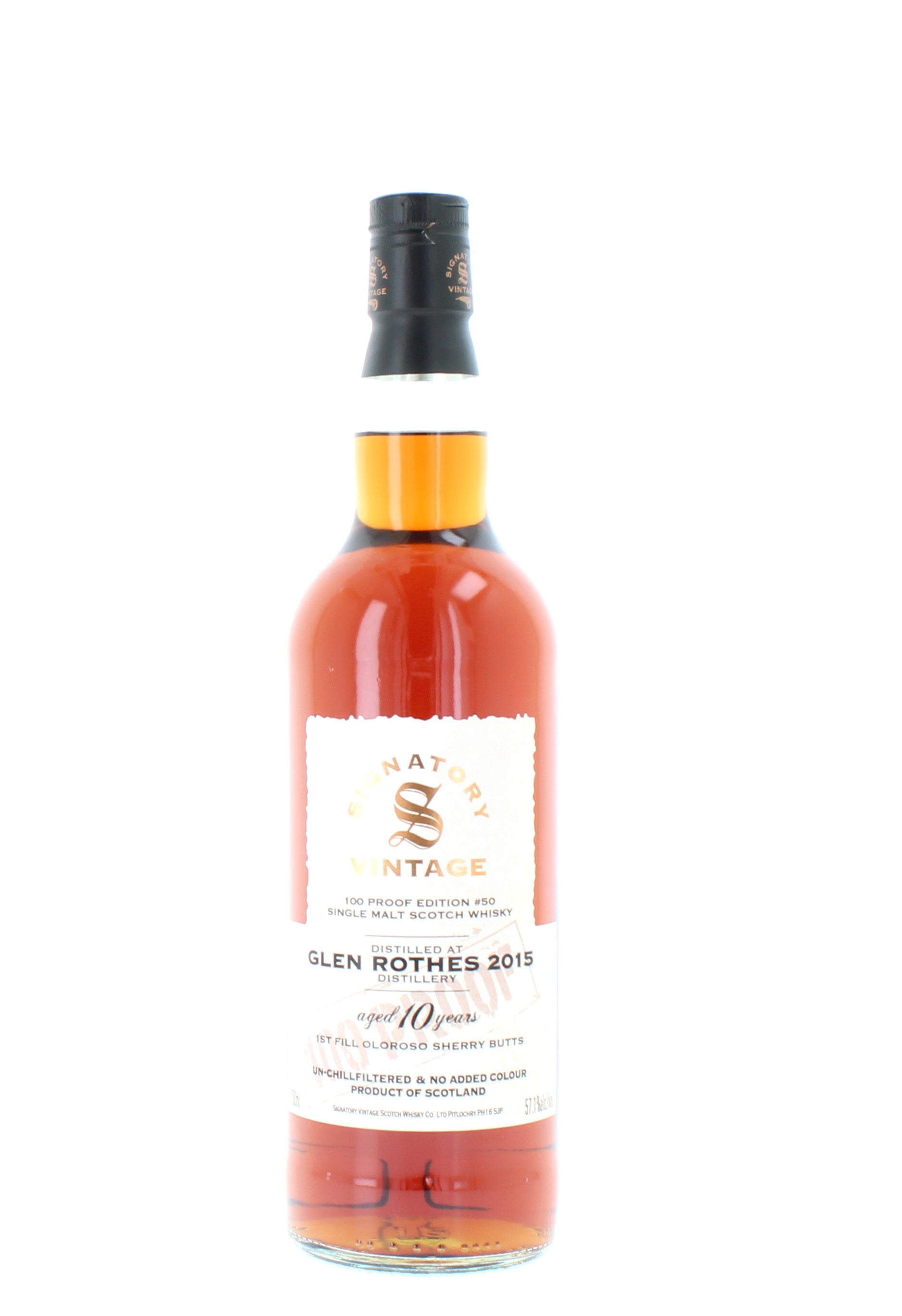 Glen Rothes 10 Year Old 2015 100 Proof Edition #50 Single Malt - 70cl 57.1%