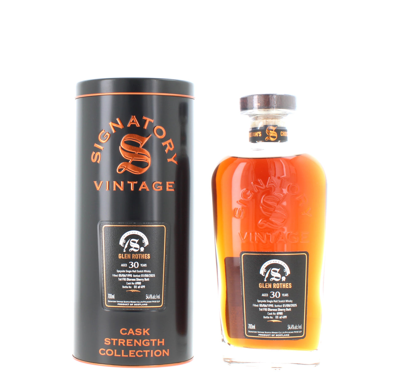 Glen Rothes 30 Year Old 1995 #6980 Symington's Choice Single Malt - 70cl 54.4%