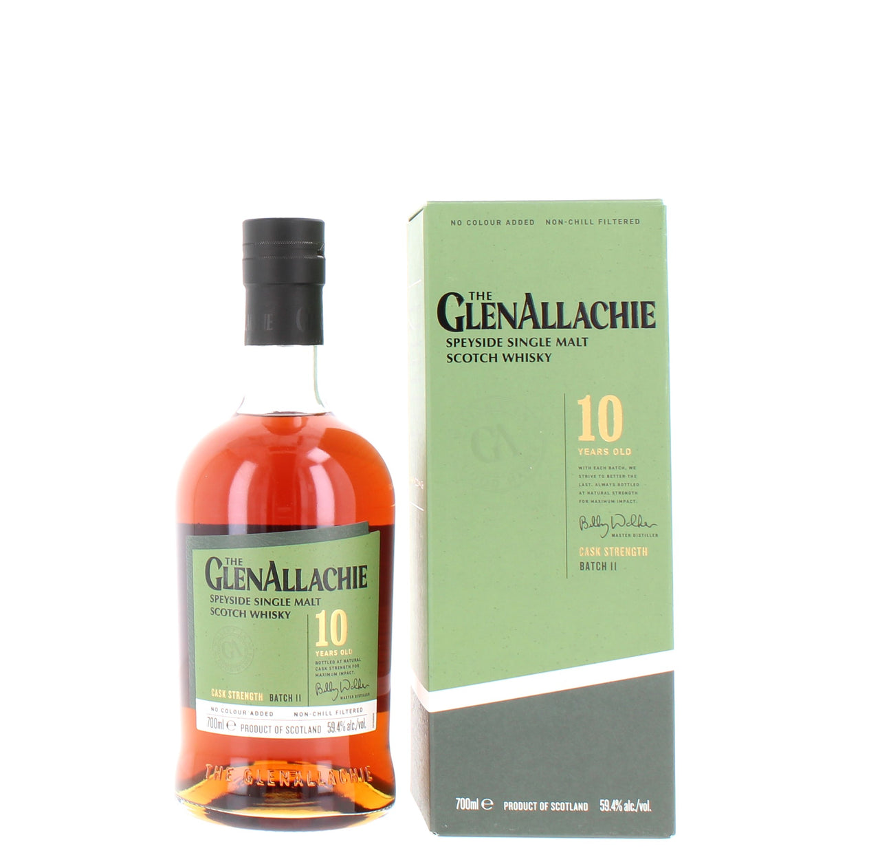 The GlenAllachie 10 Year Old Cask Strength Batch 11 Single Malt - 70cl 59.4%