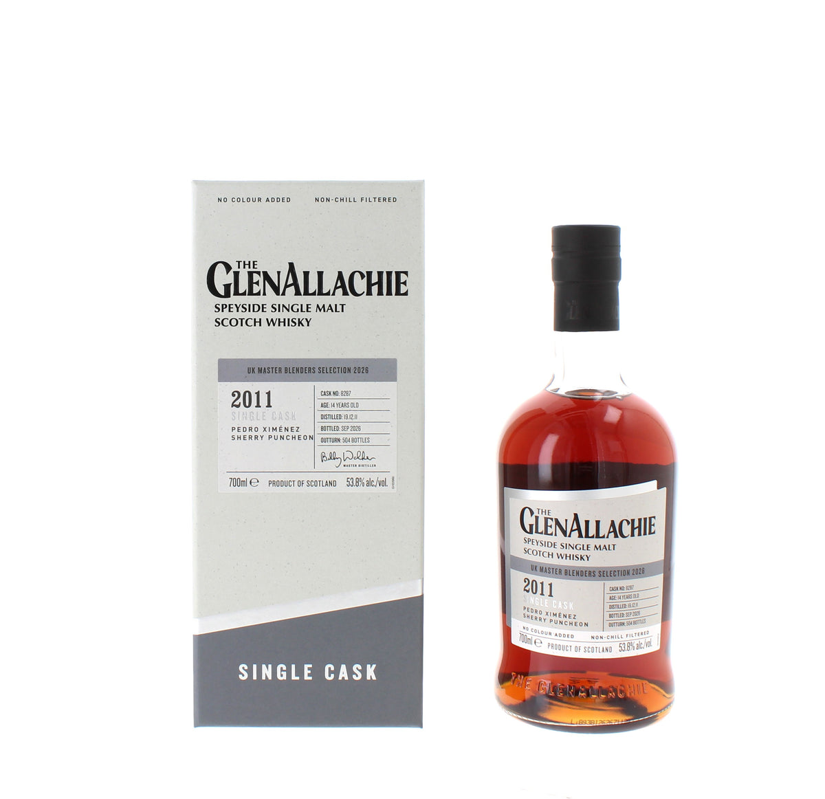 Glenallachie 14 Year Old 2011 Single Cask Speyside Single Malt - 70cl 53.8%