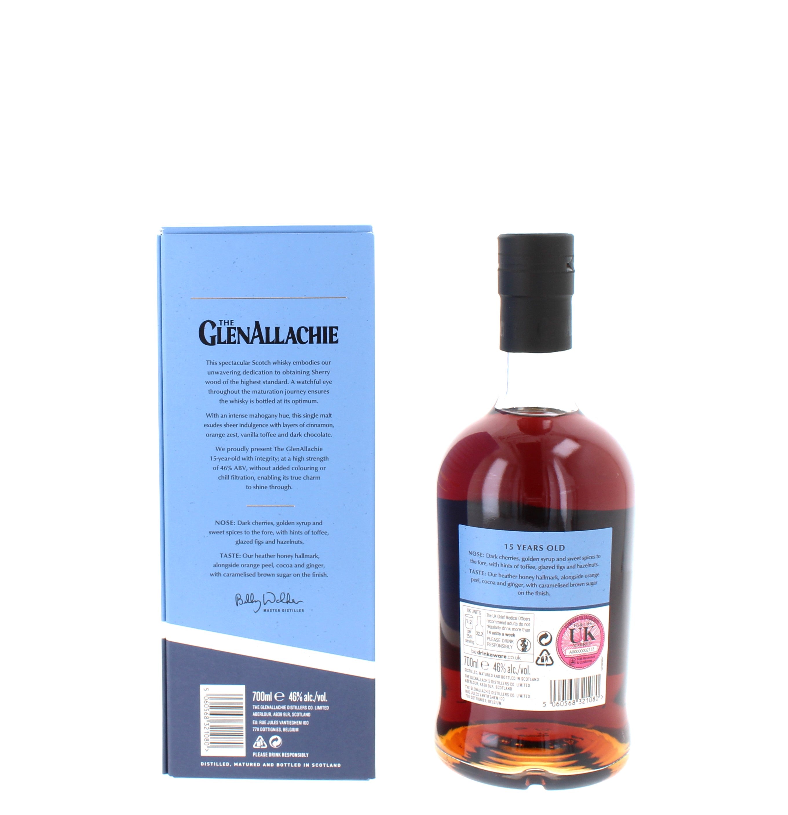 Glenallachie 15 Year Old Single Malt Whisky - 70cl  46%