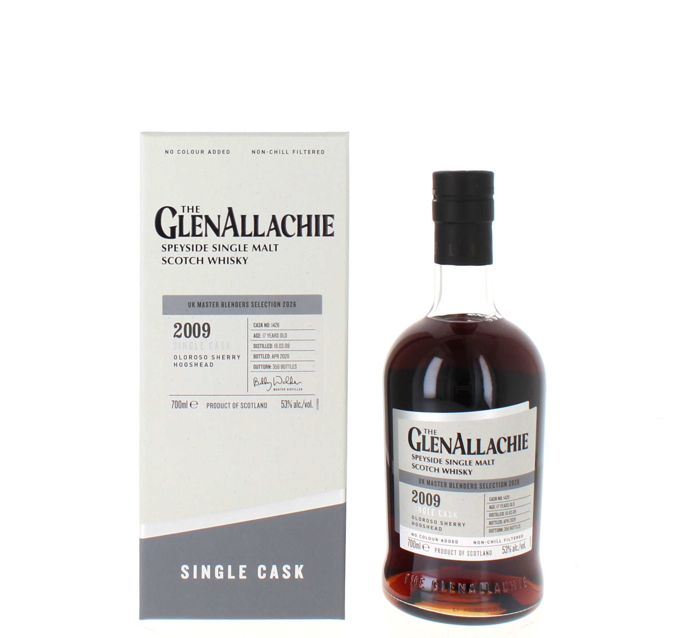 Glenallachie 17 Year Old 2009 Single Cask Speyside Single Malt - 70cl 53%