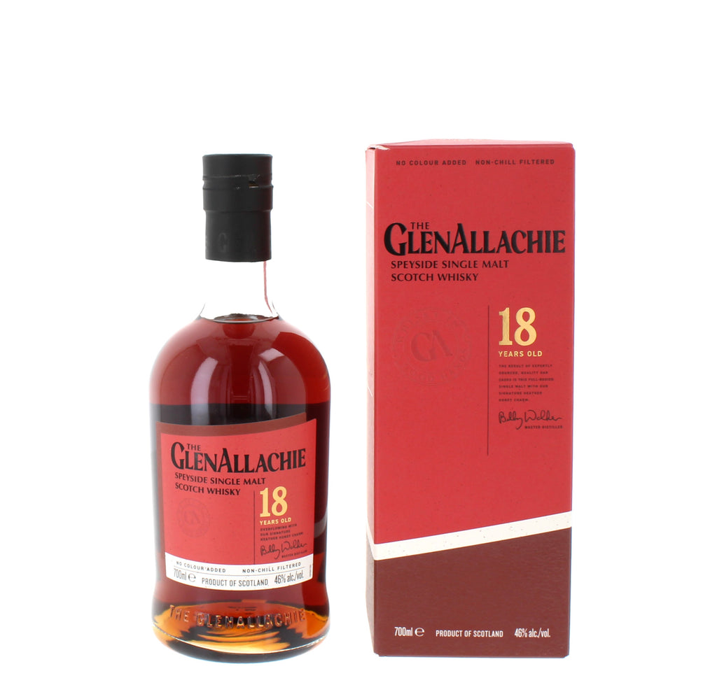 The GlenAllachie 18 Year Old Speyside Single Malt Scotch Whisky - 70cl 46%