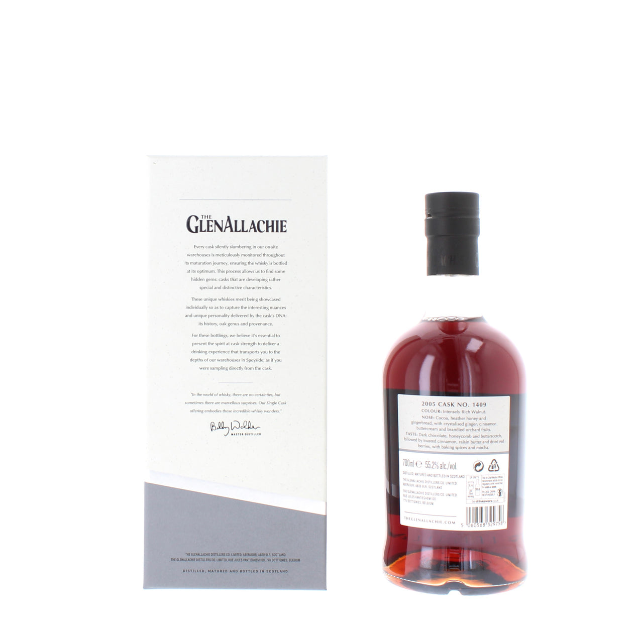 Glenallachie 19 Year Old Single Cask 2005 Single Malt - 70cl 55.2%