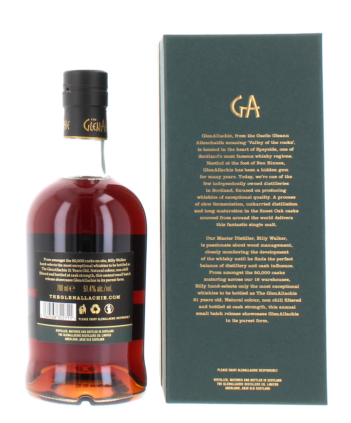 Glenallachie 21 Year Old Batch 1 Single Malt Scotch Whisky - 70cl 51.4%