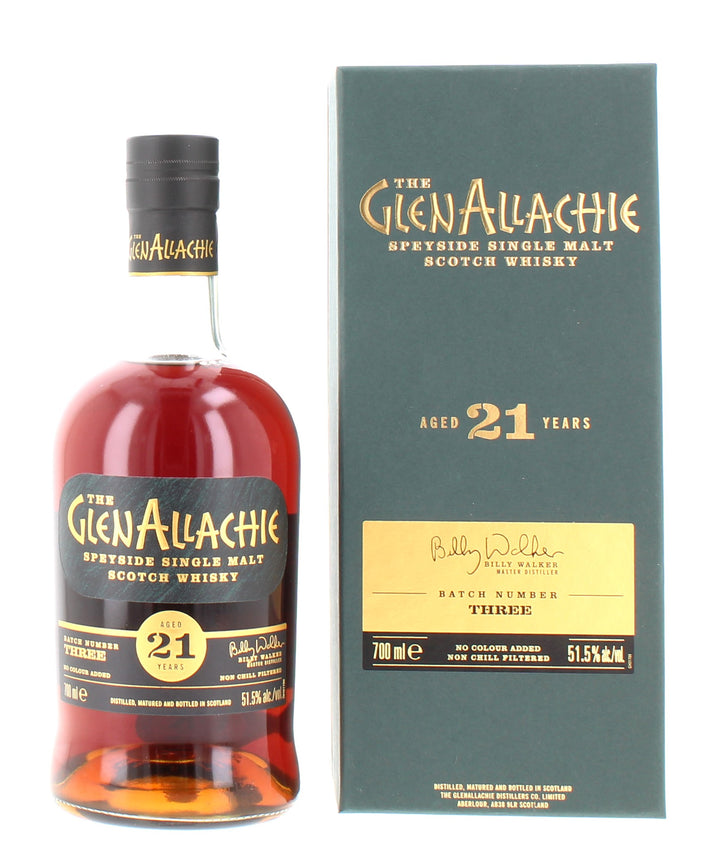 Glenallachie 21 Year Old Batch 3 Single Malt Scotch Whisky - 70cl 51.5%