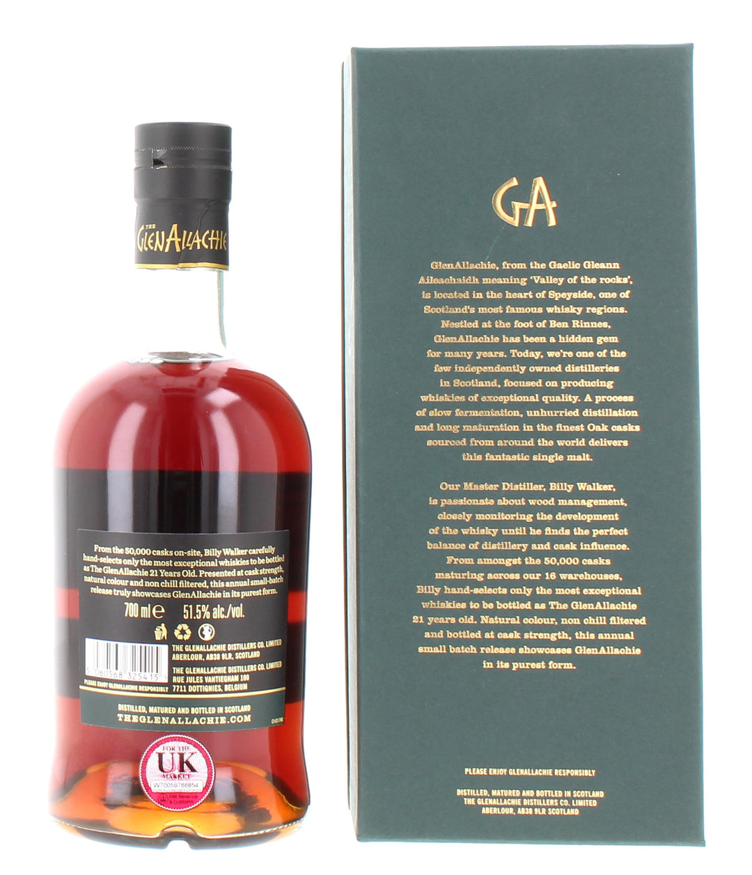 Glenallachie 21 Year Old Batch 3 Single Malt Scotch Whisky - 70cl 51.5%