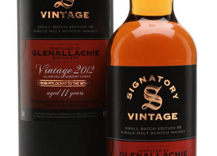Glenallachie 11 Year Old 2012 - Small Batch Edition #8 Signatory Whisky 70cl 48.2%