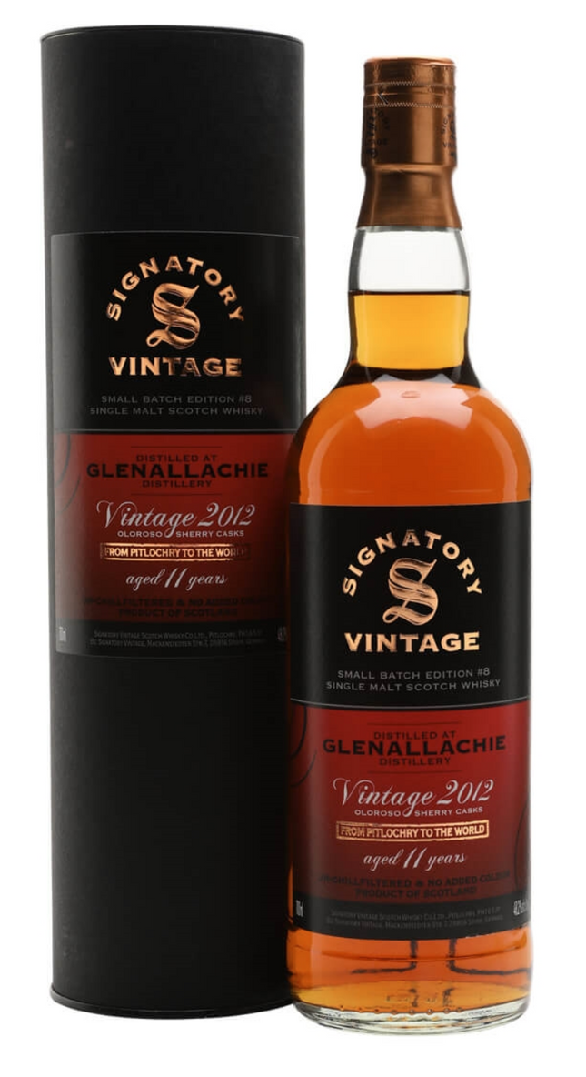 Glenallachie 11 Year Old 2012 - Small Batch Edition #8 Signatory Whisky 70cl 48.2%