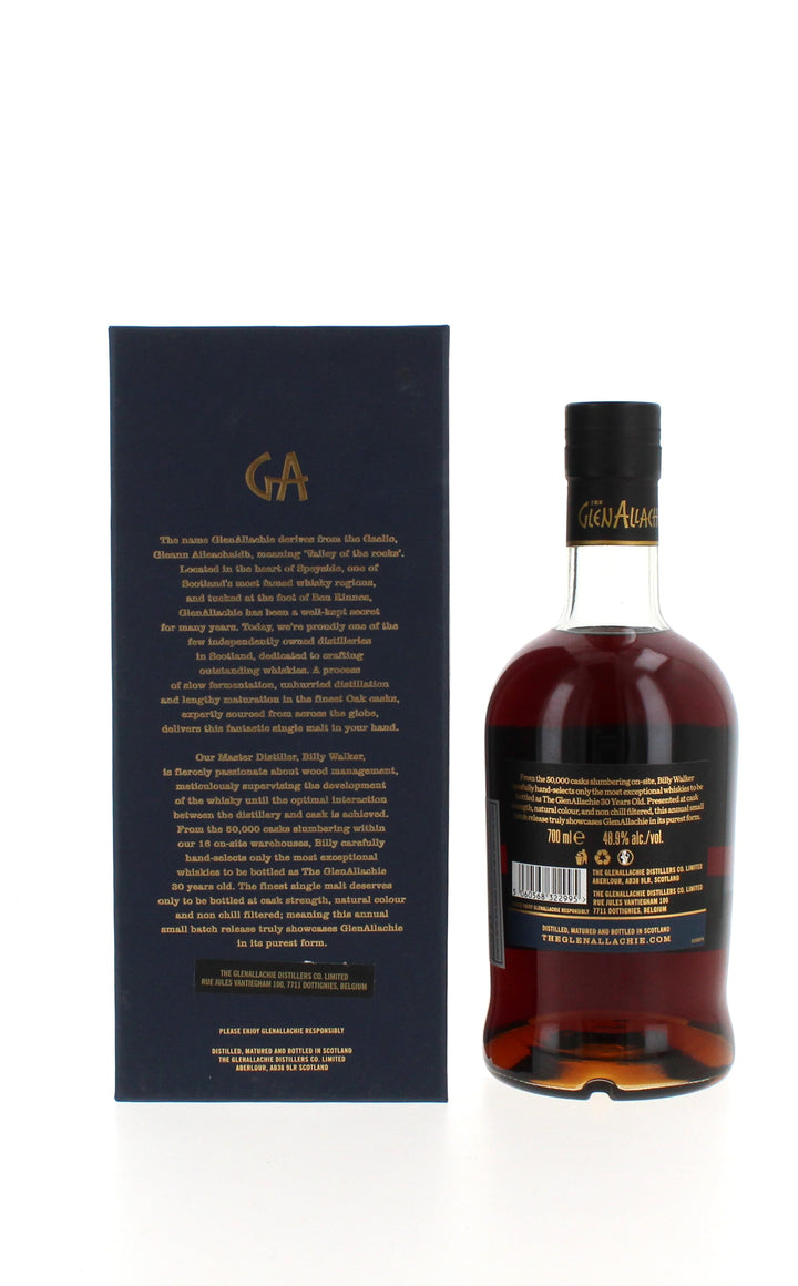 GlenAllachie 30 Year Old Single Malt Scotch Whisky - 700ml x 4