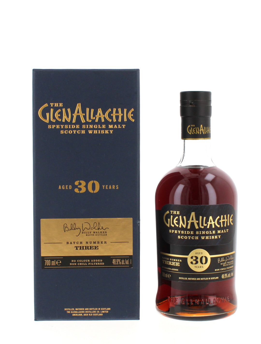 GlenAllachie 30 Year Old Single Malt Scotch Whisky - 700ml x 4