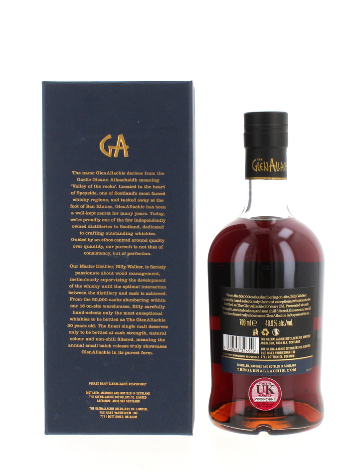 GlenAllachie 30 Year Old Single Malt Scotch Whisky - 700ml x 4