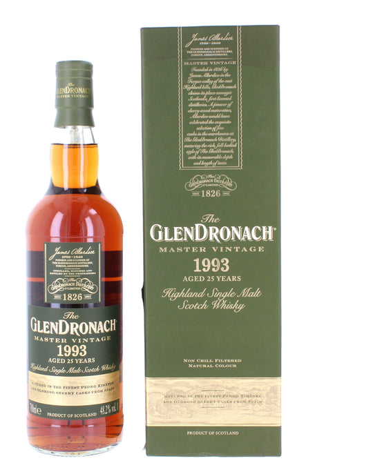 Glendronach  Master Vintage 1993 25 year old Whisky 70cl 48.2%