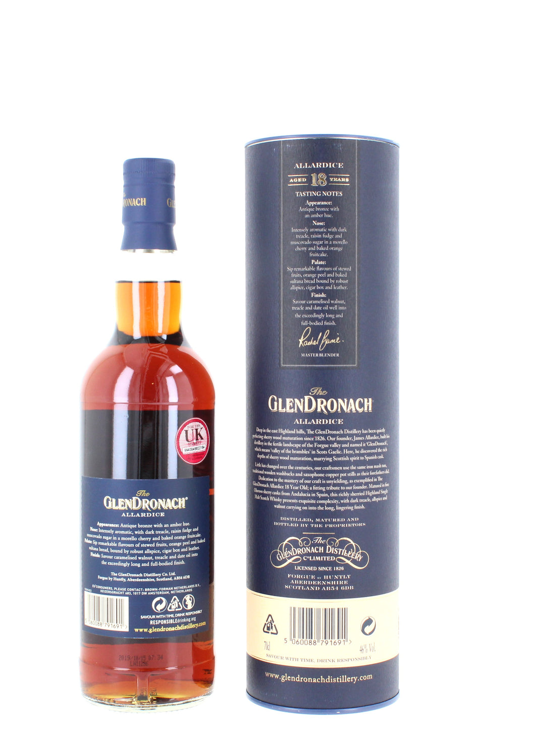 Glendronach 18 Year Old Allardice (2019 release) - 70cl 46%