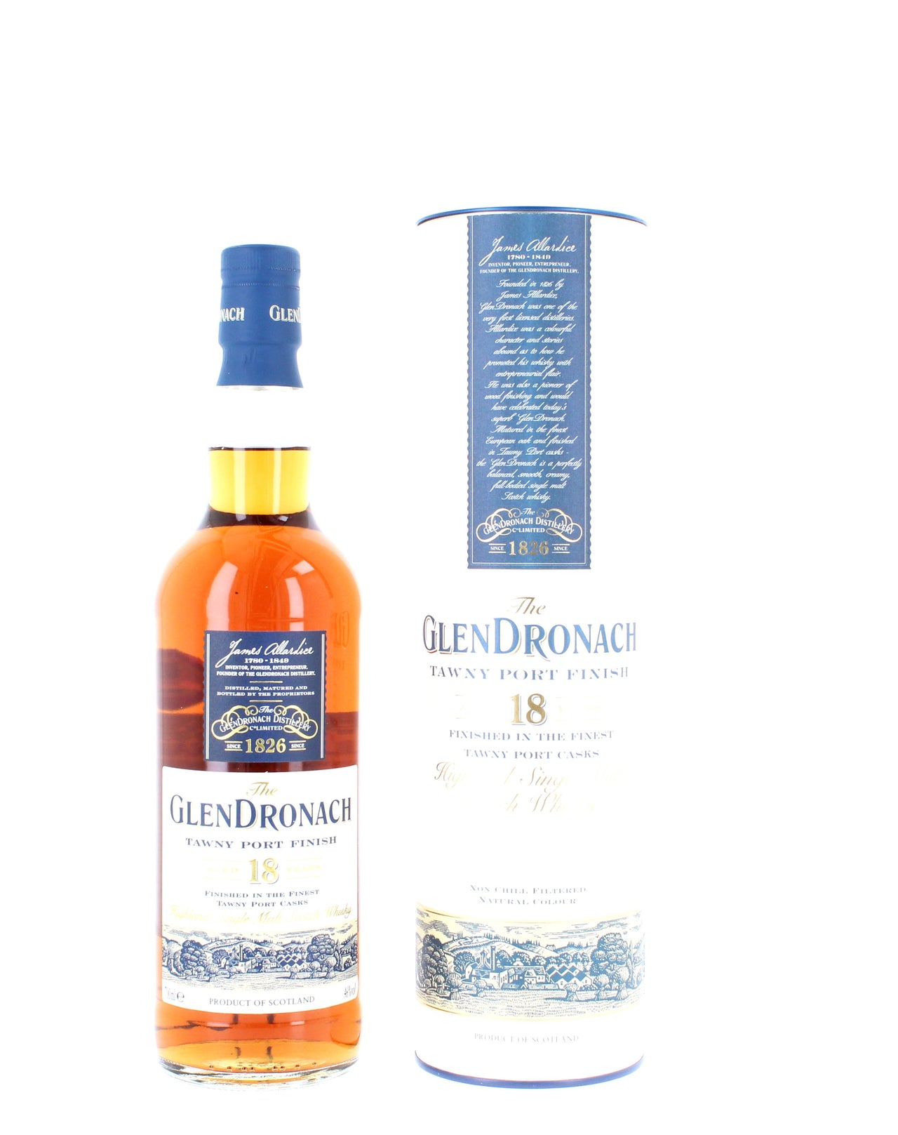 The GlenDronach 18 Year Old Tawny Port Cask Finish Whisky 70cl 46%