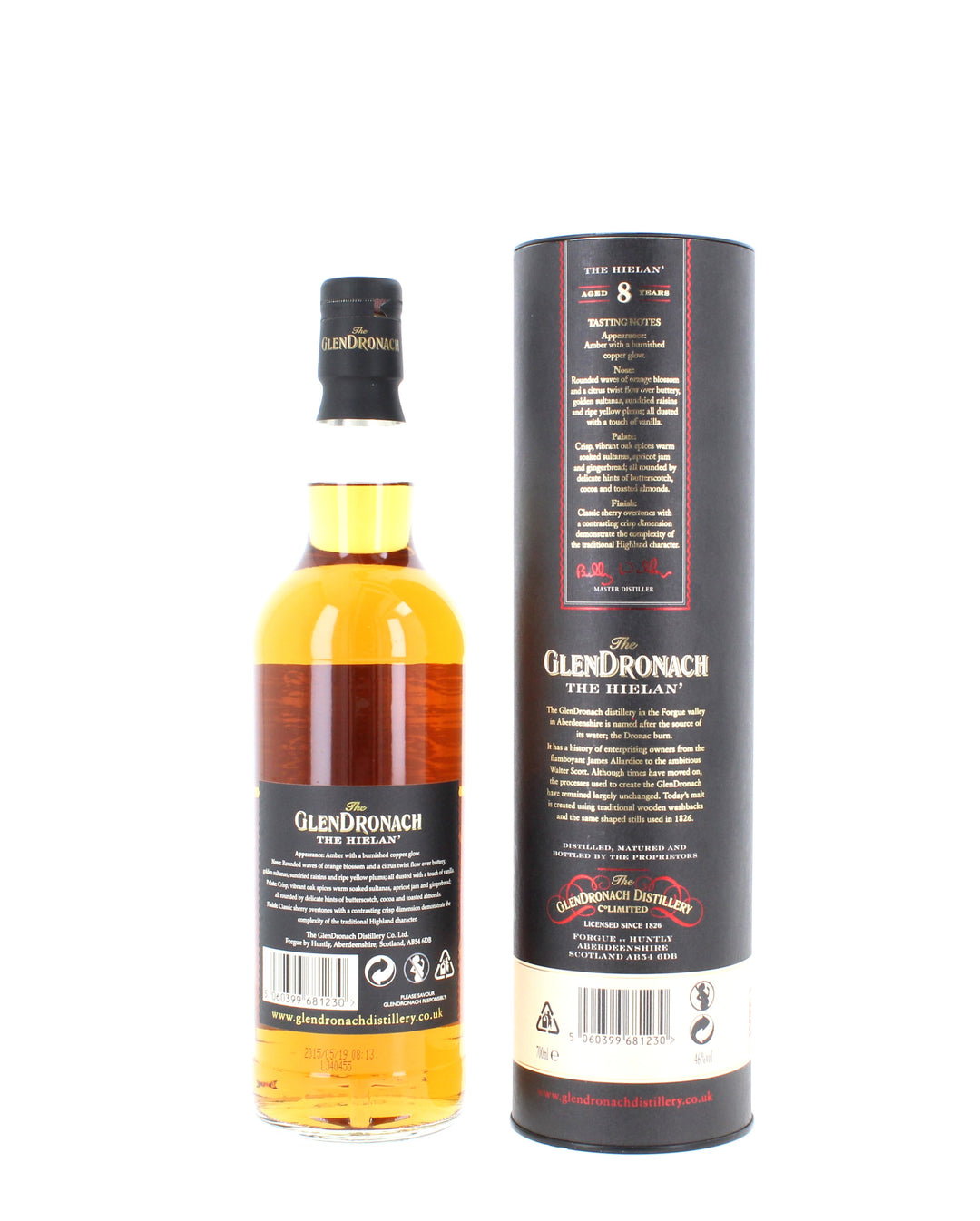 The GlenDronach 8 Year Old The Hielan' Whisky 70cl 46%