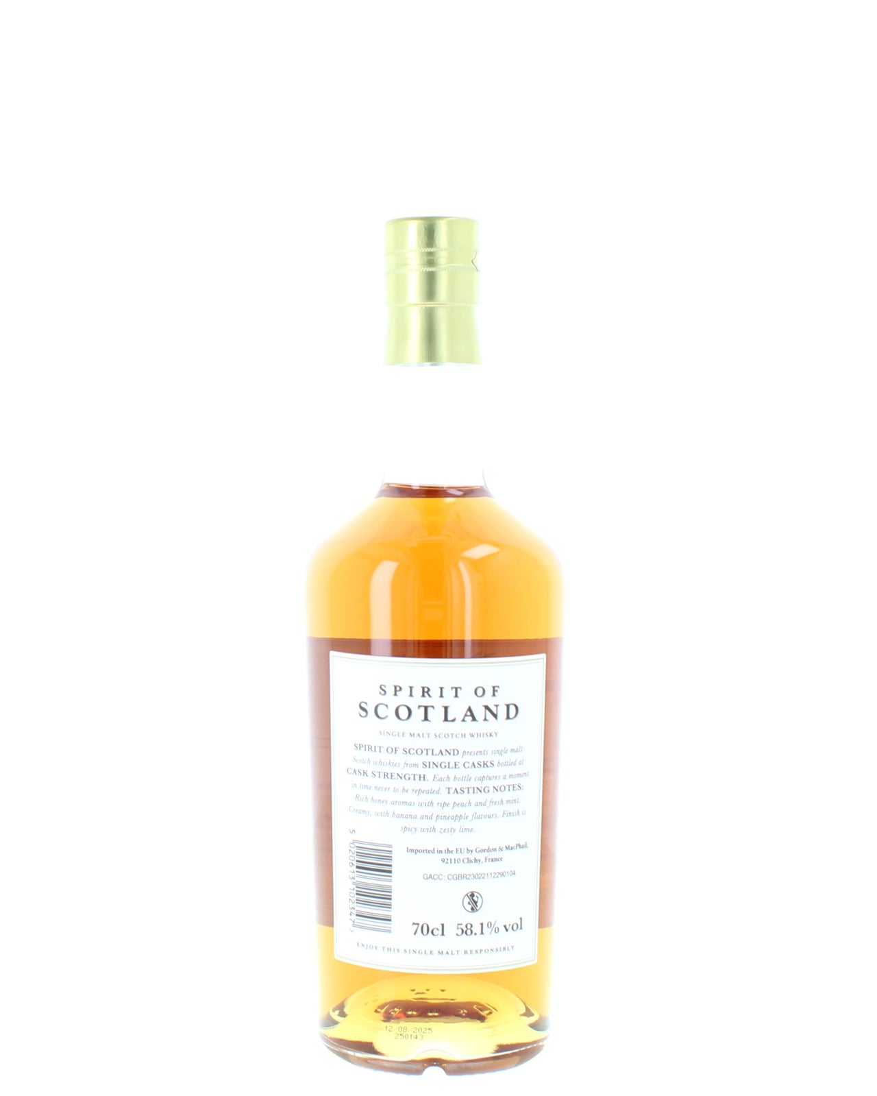 Glendullen 15 Year Old Spirit Of Scotland  2010 Single Malt - 70cl 58.1%
